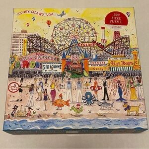 Galison Summer at the Amusement Park 500 Piece JigsawPuzzle Coney Island